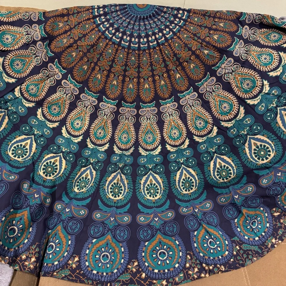 NIP Mandala Tapestry Boho Wall Decor Circle Blanket! Beach Dorm Picnic